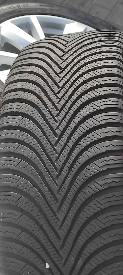 09 Koła Felgi aluminiowe ORYGINAŁ AUDI R 17 5x112 MICHELIN 215/55/16