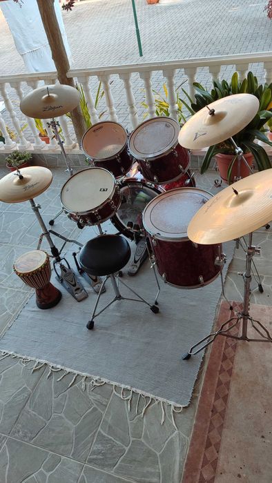 Pratos ziljan pedal duplo bateria