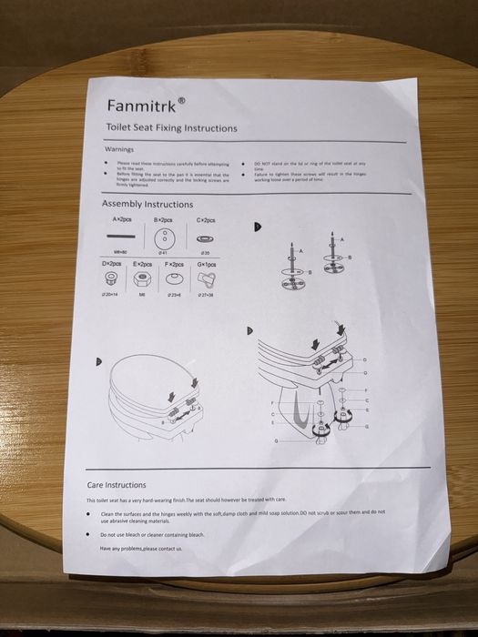 Сидіння для унітазу деревяне