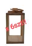 Klasyczny drewniany lampion  zestaw 6sztuk
