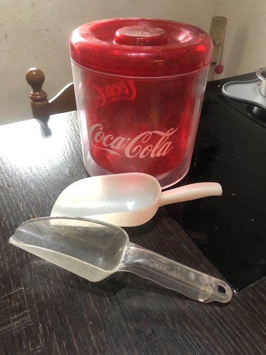Balde de gelo da coca cola