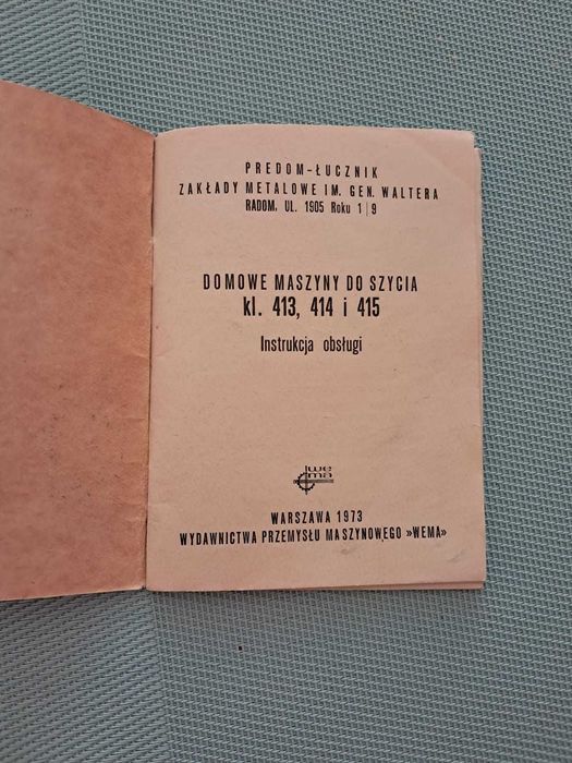 Maszyna do szycia Łucznik Predom 413