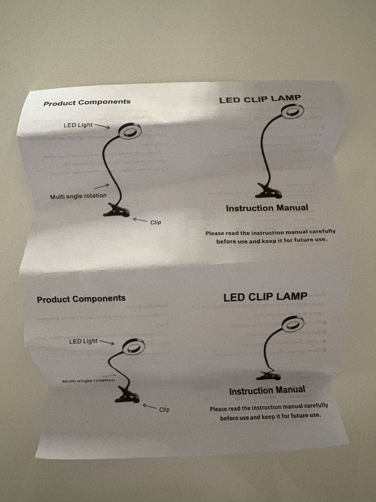 Lupa com lampada led