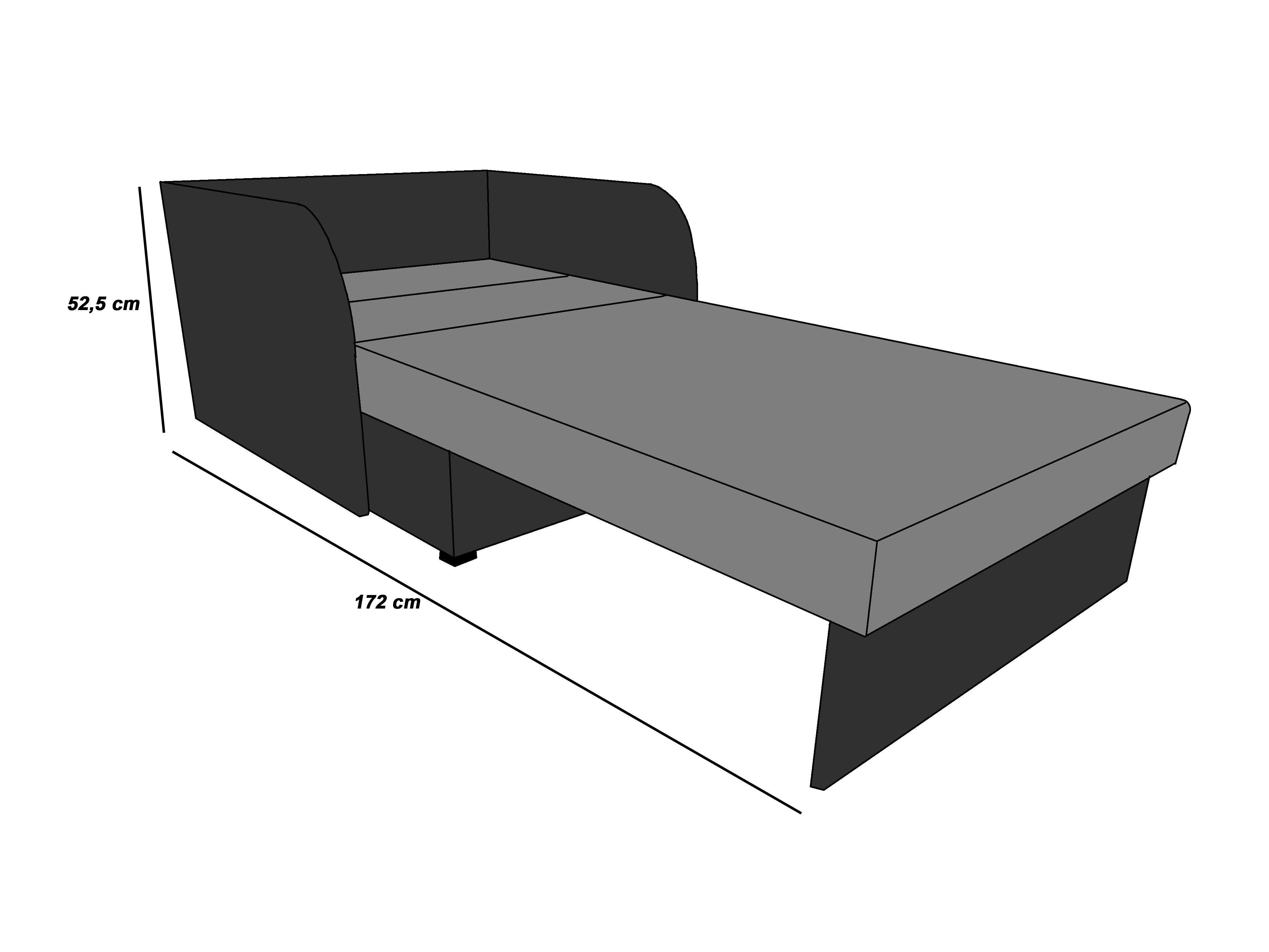 Łóżko dziecięce Kubuś, sofa, fotel rozkładany, łózko z funkcją spania