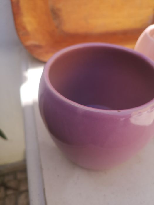 Peças cerâmicas suporte para plantas