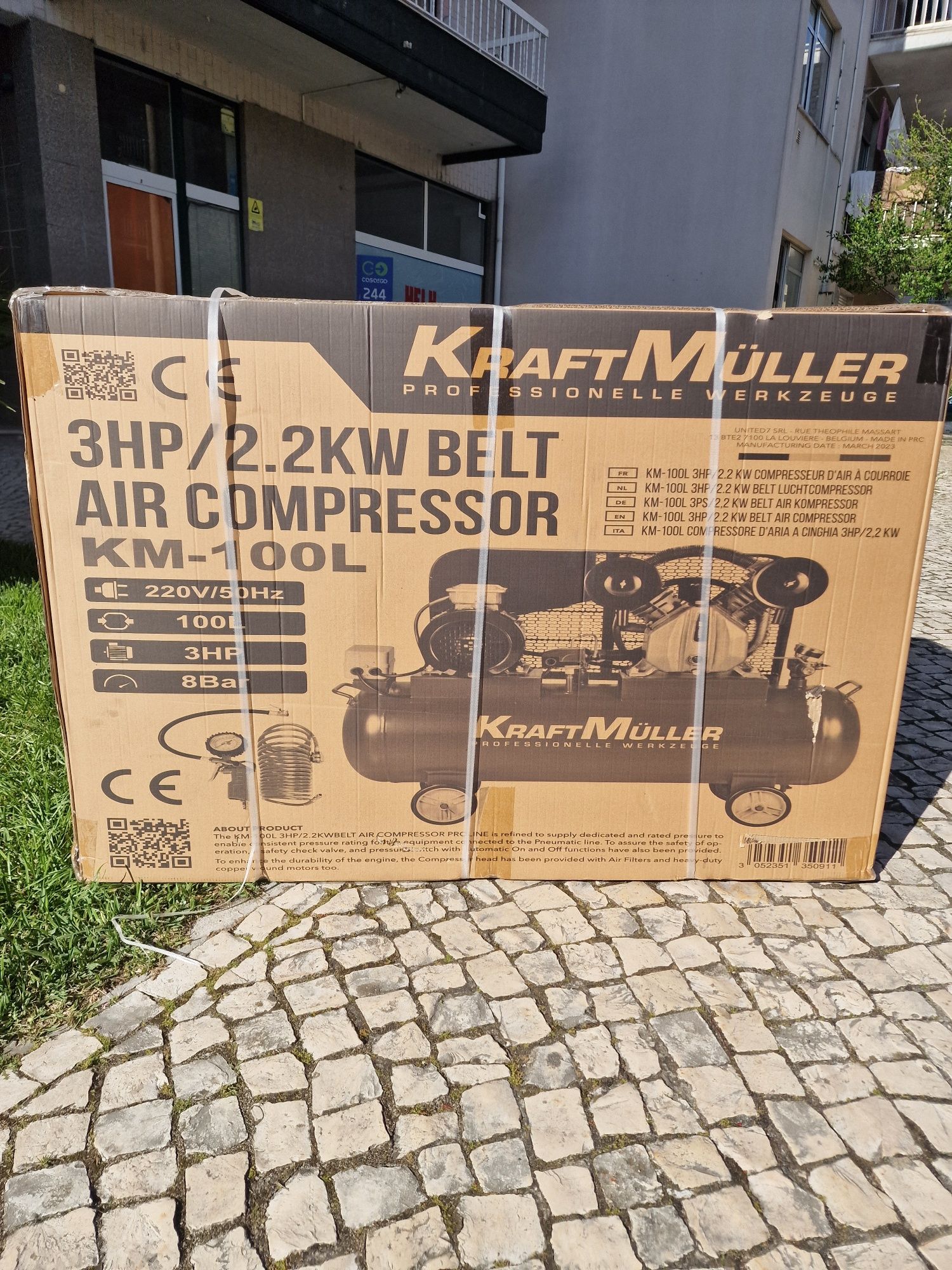 Compressor de 100 litros novo