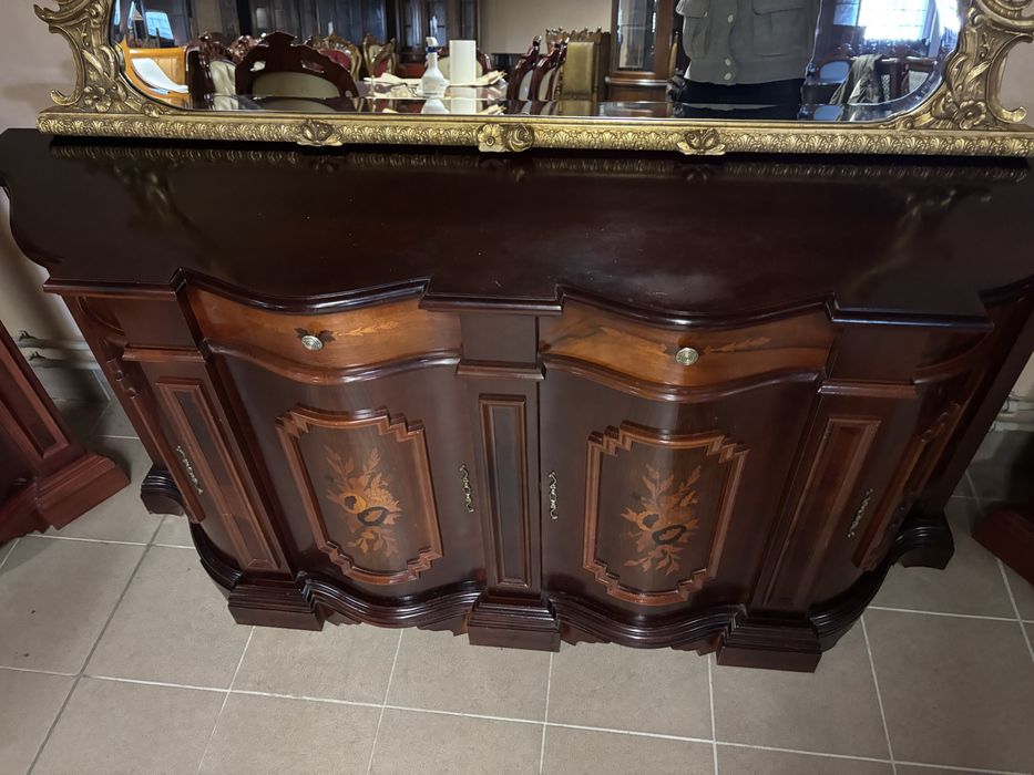 Włoska Stylowa Komoda Gięte Fronty 175 cm Meble Stylowe Italy Sklep