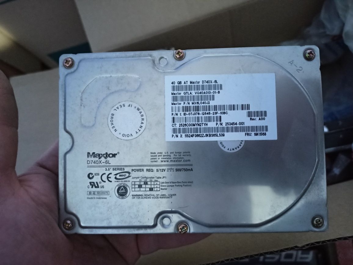 Жесткий диск HDD 40 GB