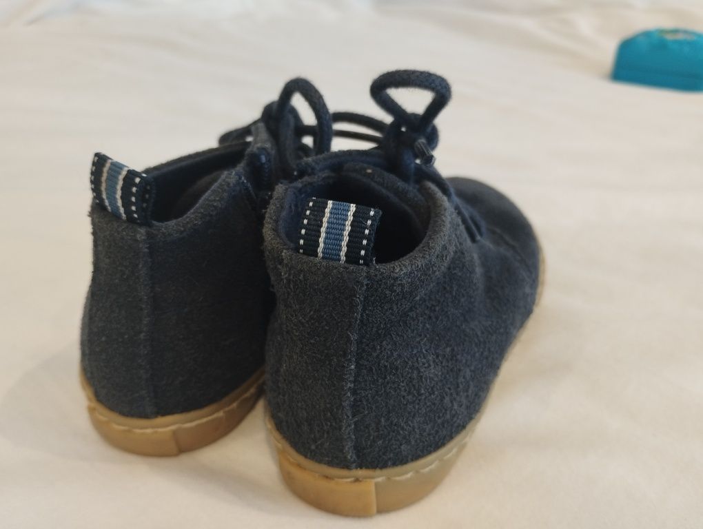 Botas bebé camurça azul escuro