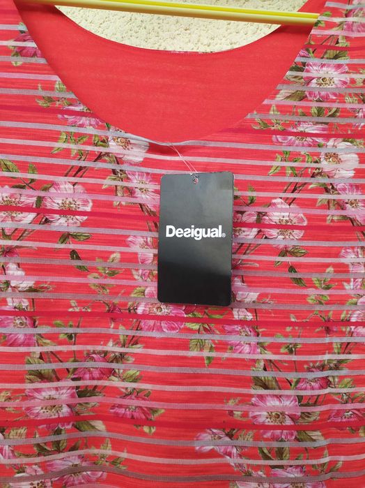 Vestido manga curta Desigual