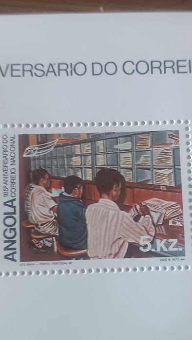 Selos Angola  185 aniversário