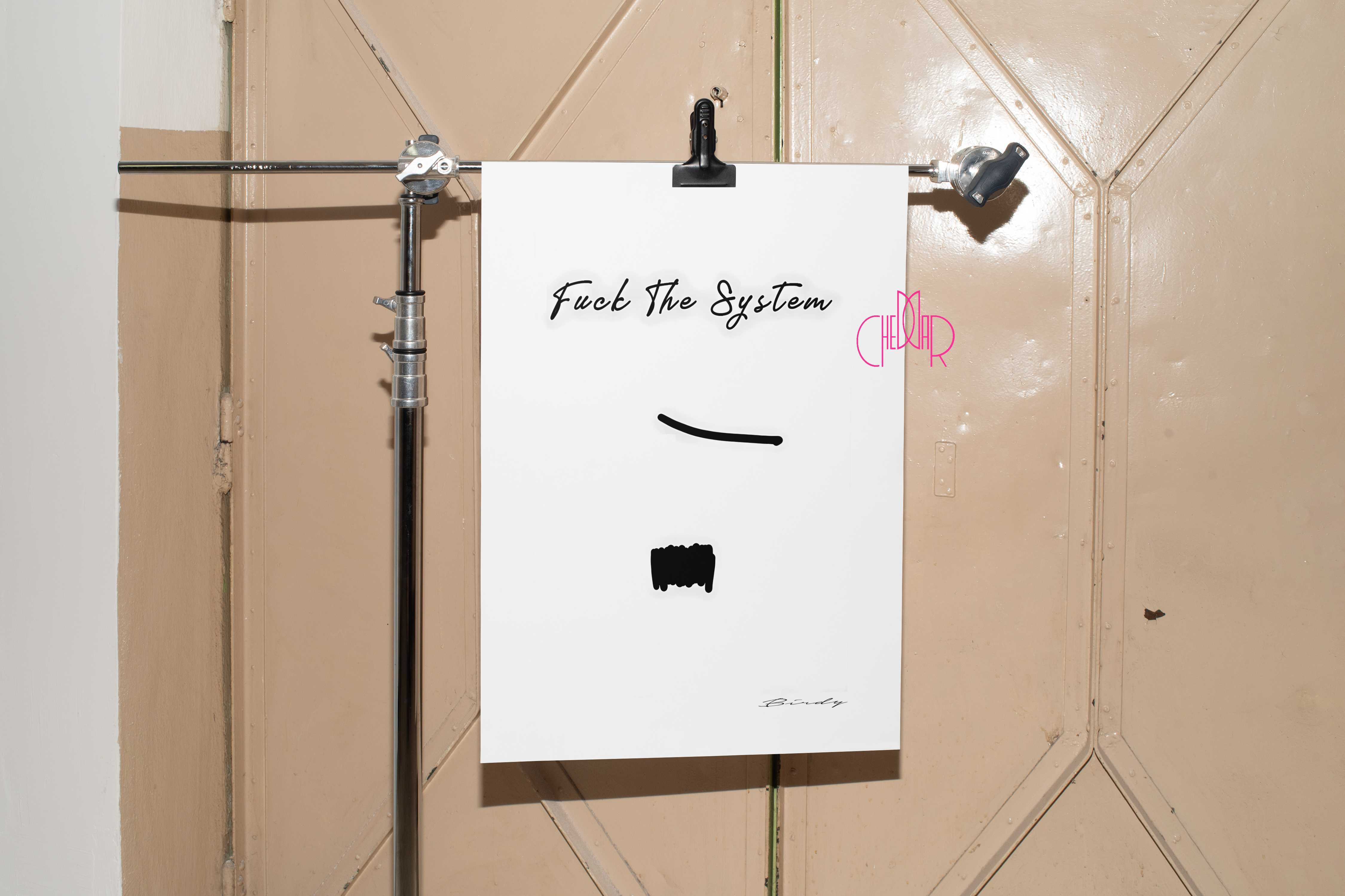Plakat ,,Break the system"