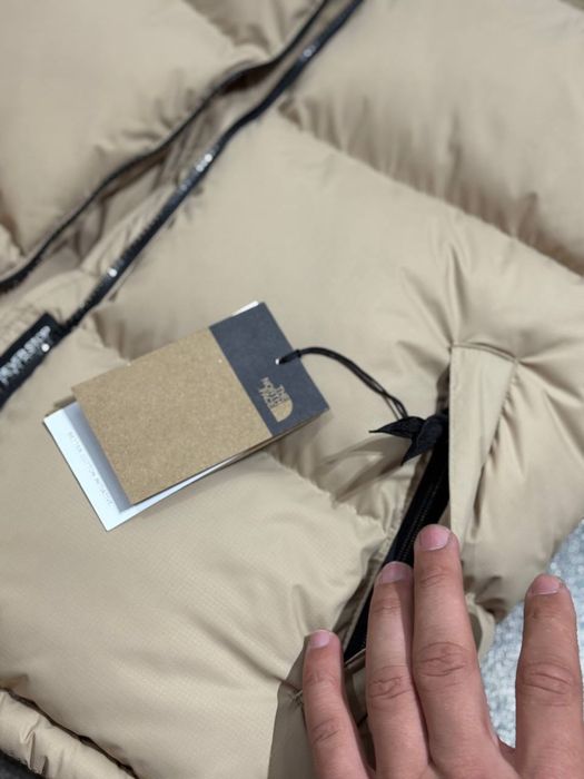 Чоловіча куртка-пуховик зе  норс фейс бежева The North Face