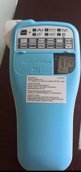 Máquina Rotuladora Brother PT-H100LB - Azul Claro - Impressora Sublima