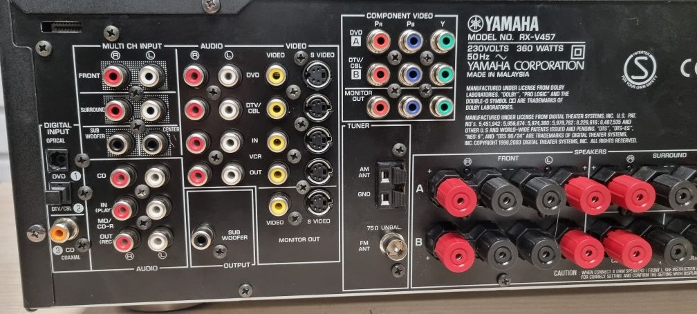 Amplituner YAMAHA rxv-457 dolby DTS