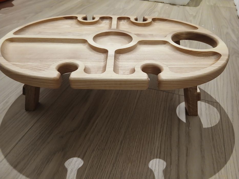 Винний столик овальний