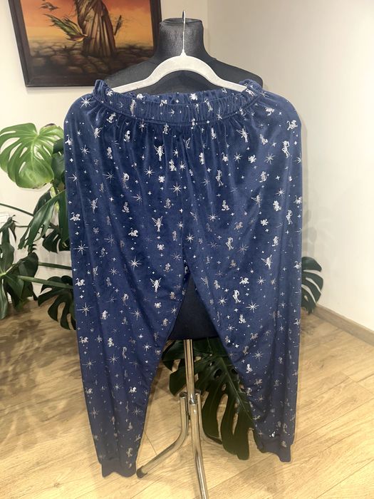 Disney welurowe spodnie do spania M
