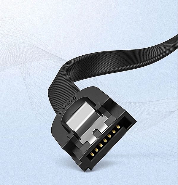 UGREEN kabel kątowy SATA 3.0/0.5m czarny (US217)