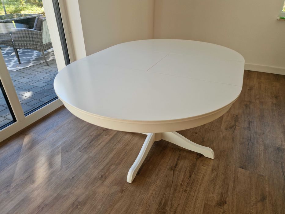 Stół IKEA INGATORP rozkładany biały 110/155 cm