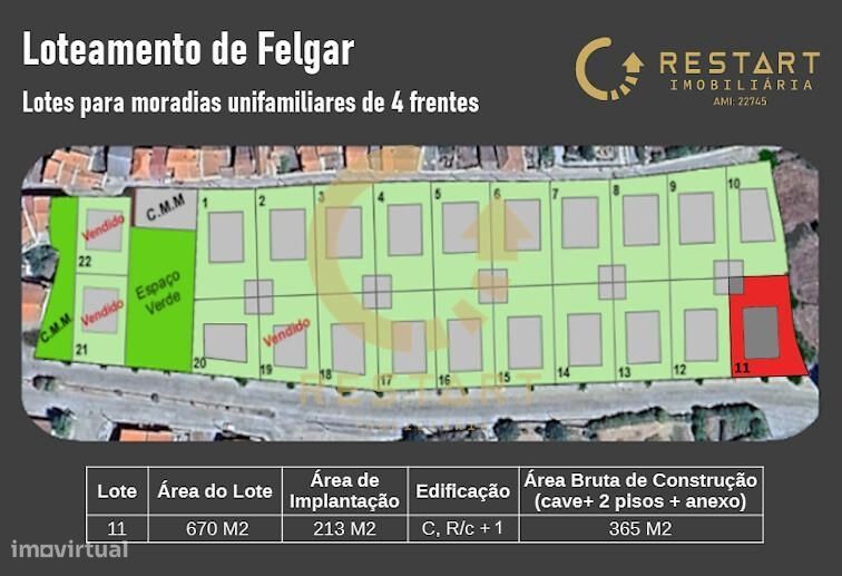 18 Lotes Para construção de moradias individuais e unifamilares com ca