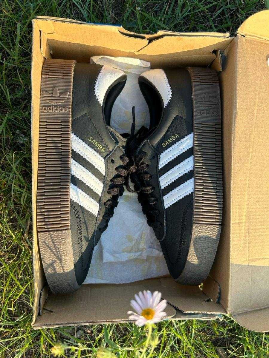Женские кожаные кроссовки Adidas Samba Valentine's Day адидас самба