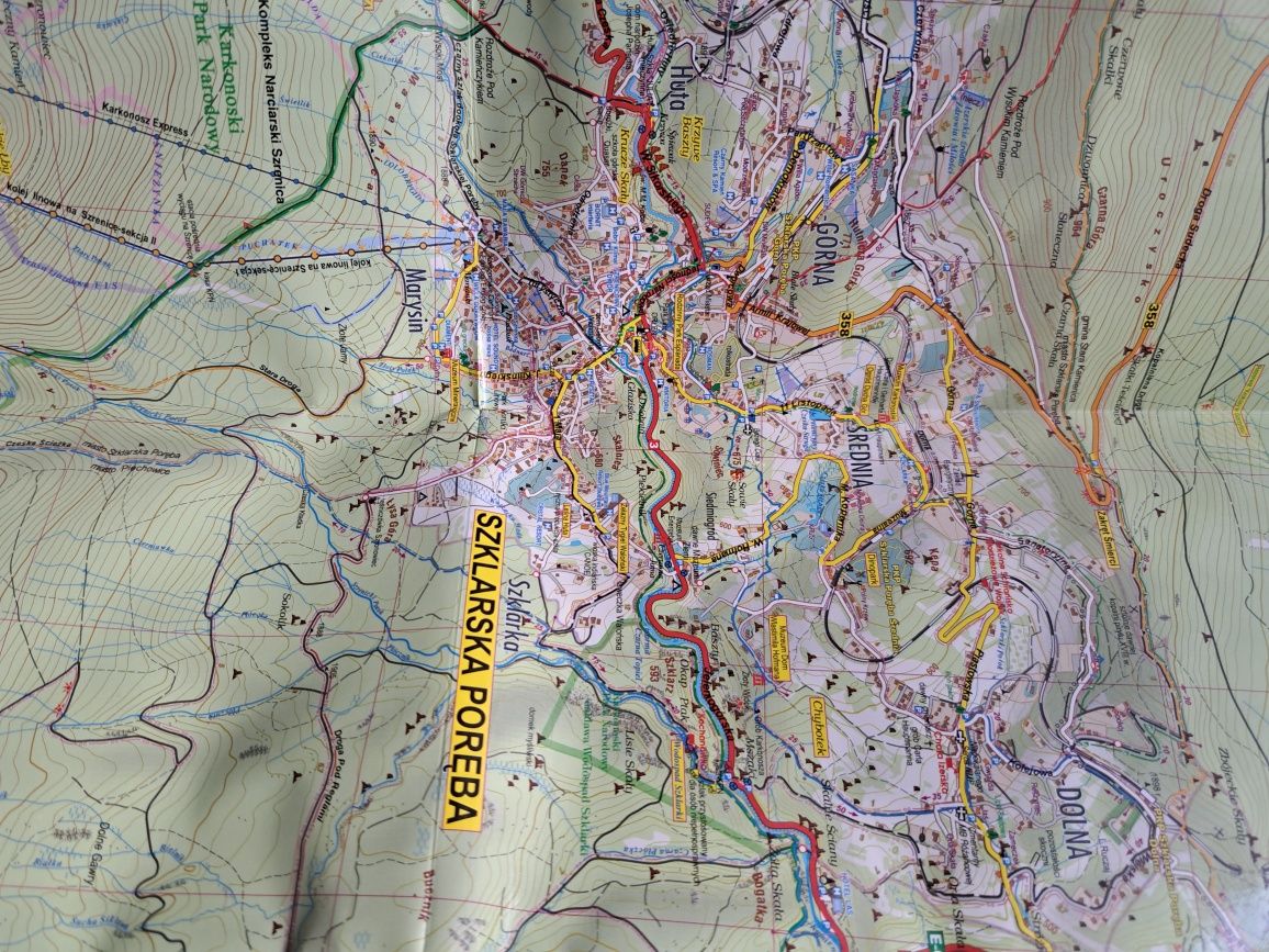 Karkonosze mapa laminowana 1:25000 Galileos