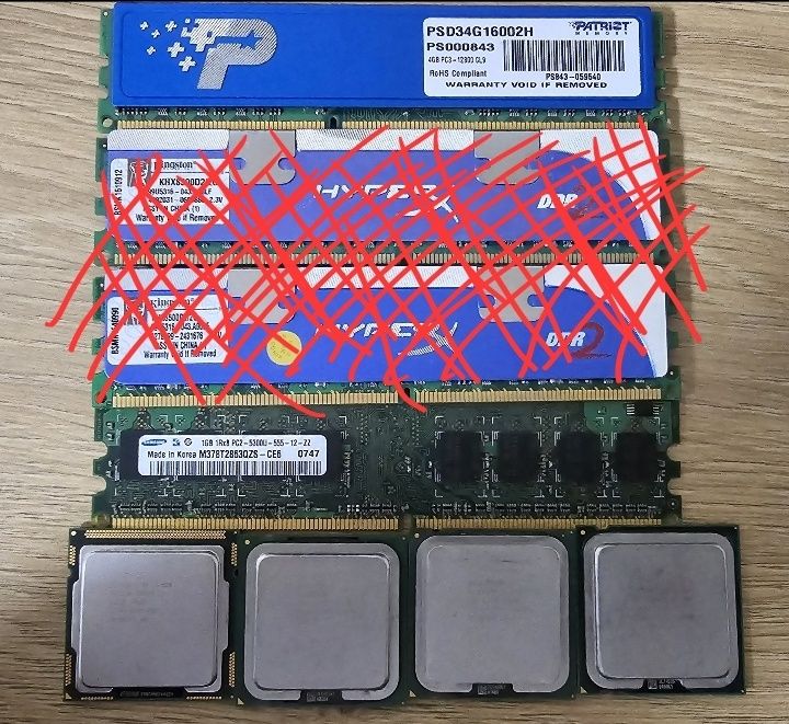 Продам комплектуючі: 775, 1156, ddr2, ddr3, 1Gb , 2Gb , 4Gb