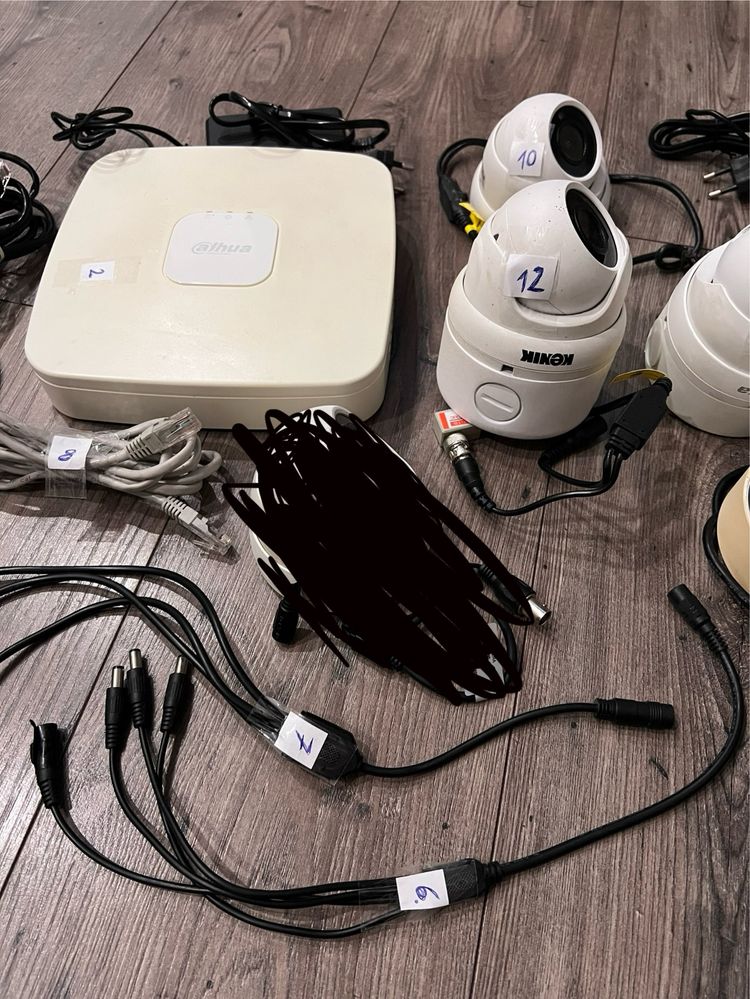 Monitoring zestaw 5 kamer kenik i dahua, rejestrator dahua