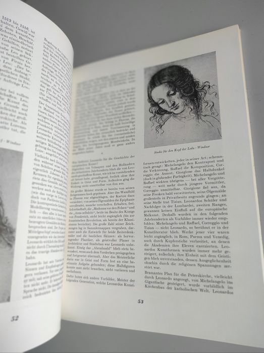 Stary Album 1952 , Leonardo Da Vinci grafiki