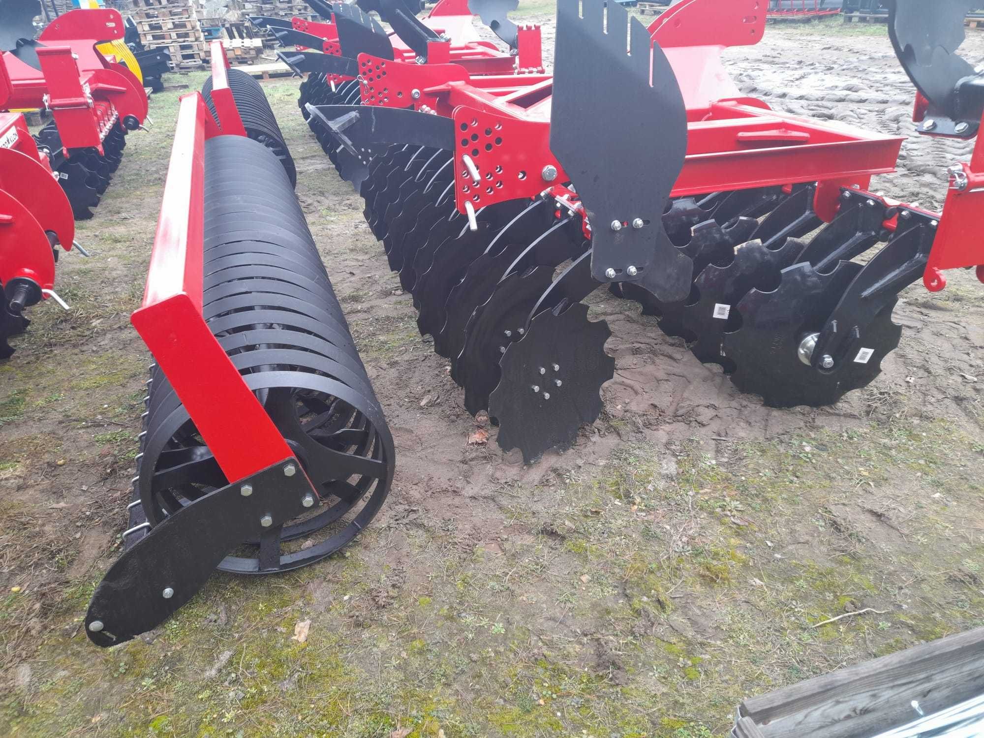 Nowa Brona Talerzowa Agro Klon talerzówka 3 m wał daszkowy ceownikowy