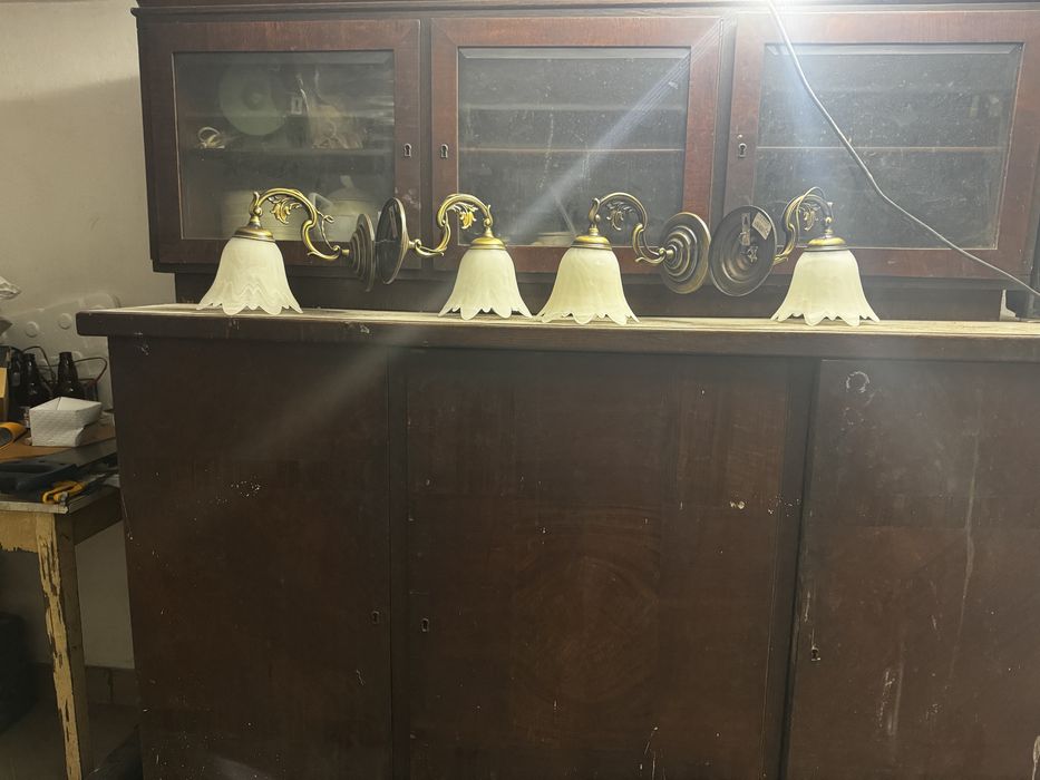 Lampy Lamkur - żyrandol + 4 kinkiety