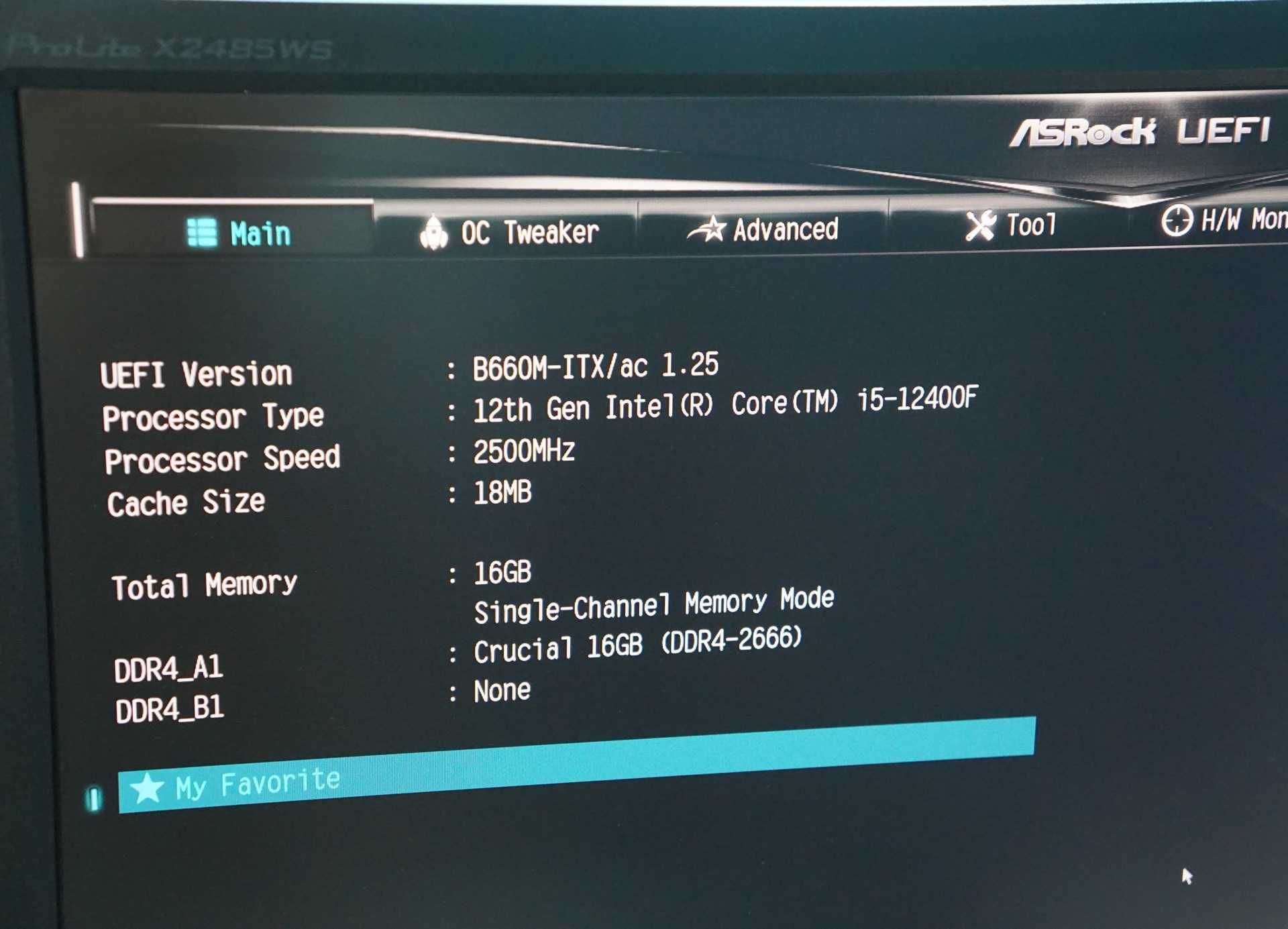 Mini ITX материнська плата ASRock B660M ITX/AC DDR4 LGA 1700