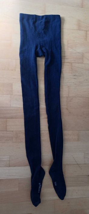 Rajstopy granatowe ciepłe 140/146