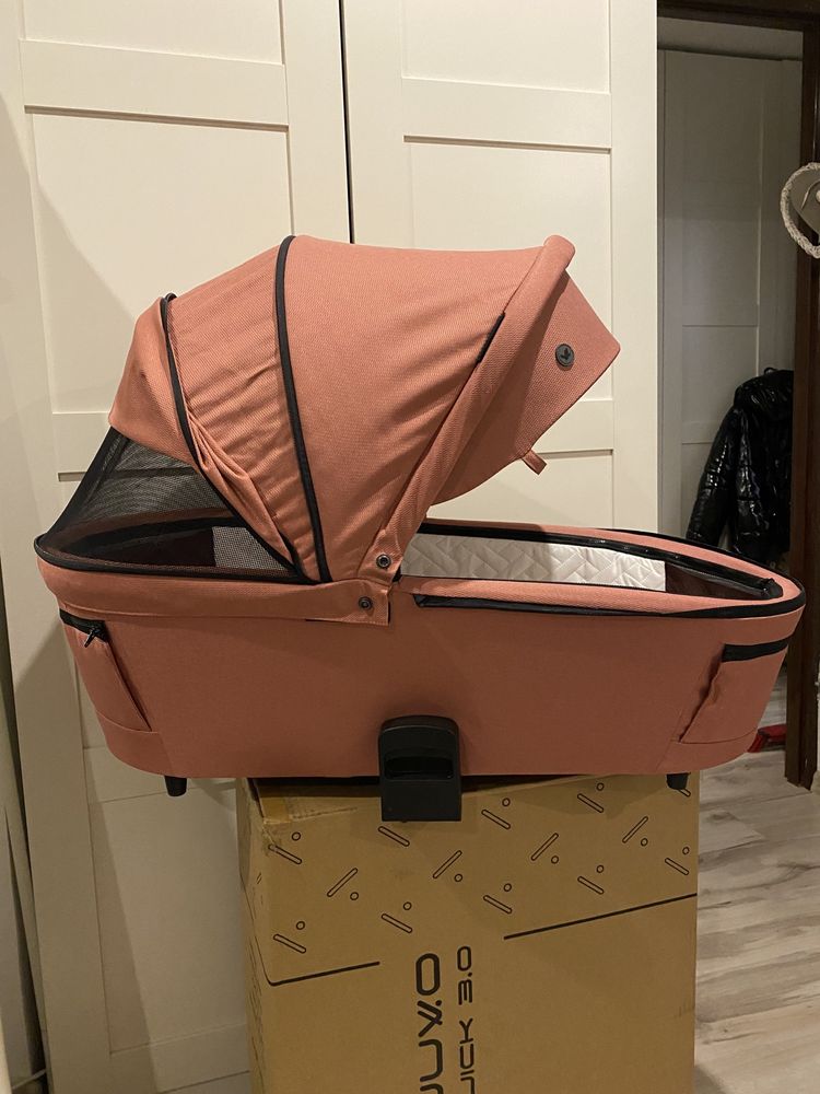 Gondola do wózka muuvo quick 3.0 adaptery pure pink baby newborn