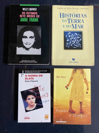 Diário de Anne Frank + Zlata / Histórias da terra e do mar/ Pobby Ding