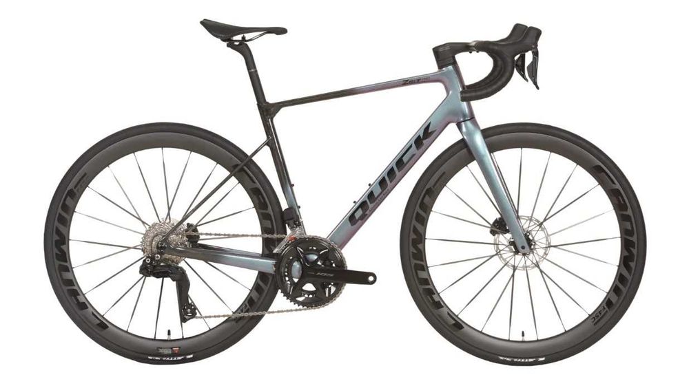 Bicicleta disco carbono Quick Zeit Pro - Shimano 105 elétrico - NOVA