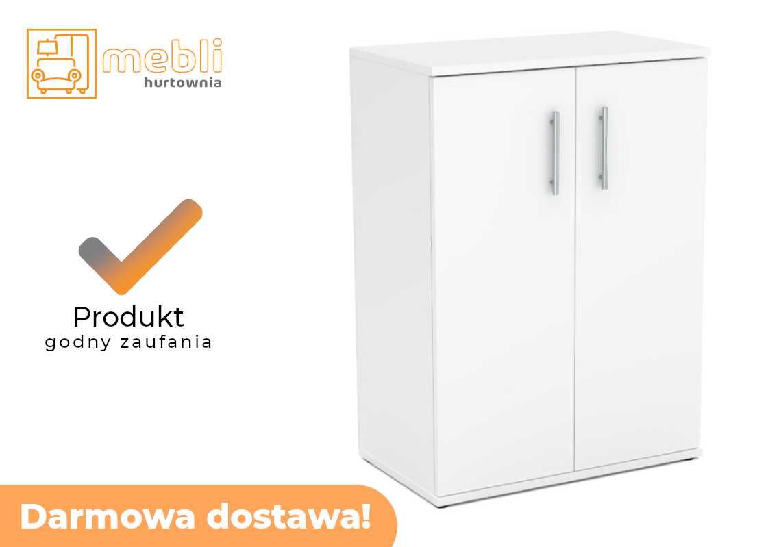 Biała Komoda Dual 60cm Dwudrzwiowa Darmowa Dostawa Promocja