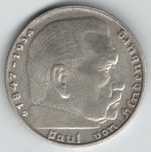 Дві монети одним лотом 2 марки 1938D та 1939A