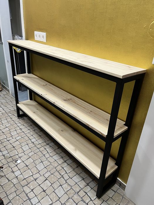 Mesa de apoio, estrutura em tubo galvanizado