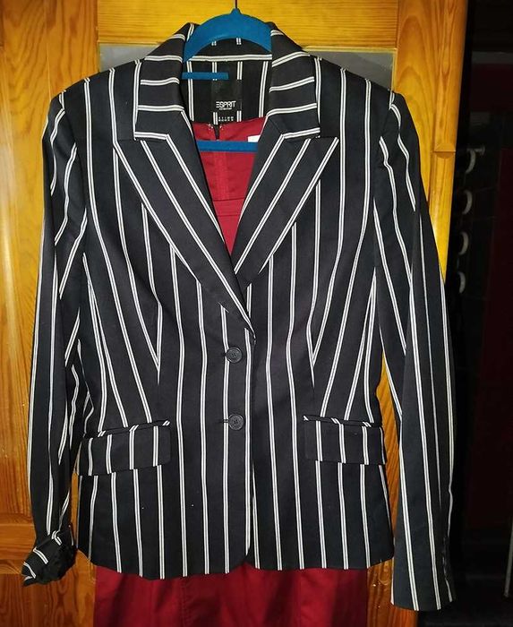 Marynarka Esprit,rozm 40.czarna w paski