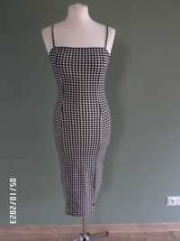 śliczna firmowa sukienka -elastyczna -H&M-rozmiar-S