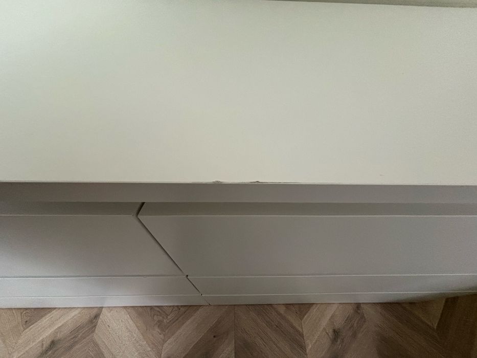 Komoda Ikea malm biała 6 szuflad