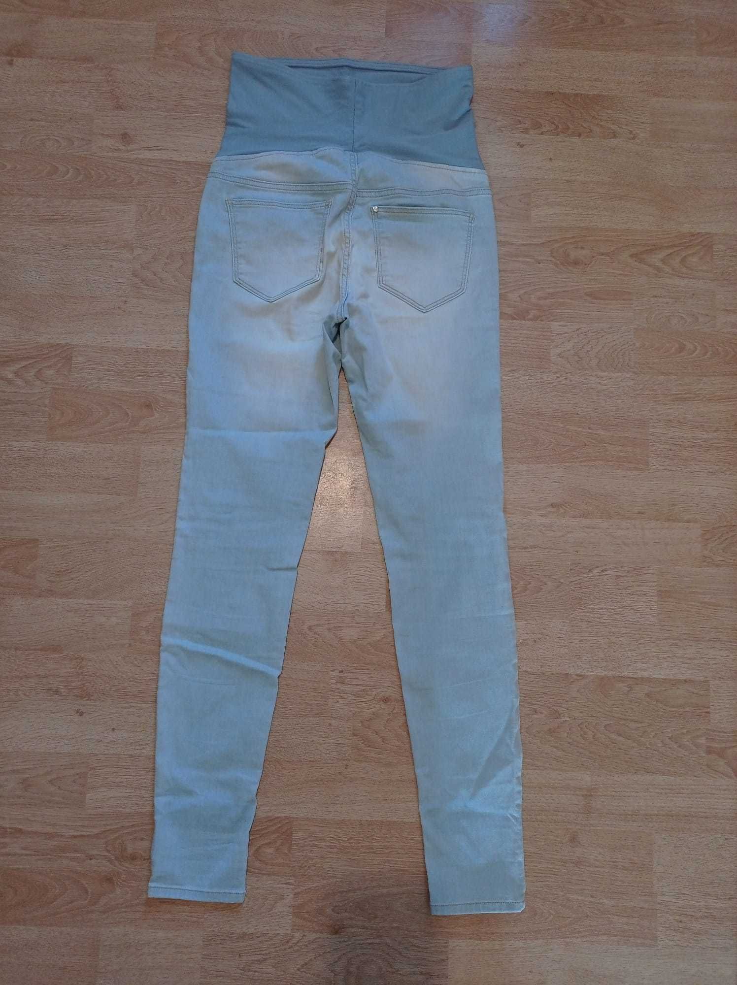Spodnie ciążowe, jeansy ciążowe super skinny mama H & M