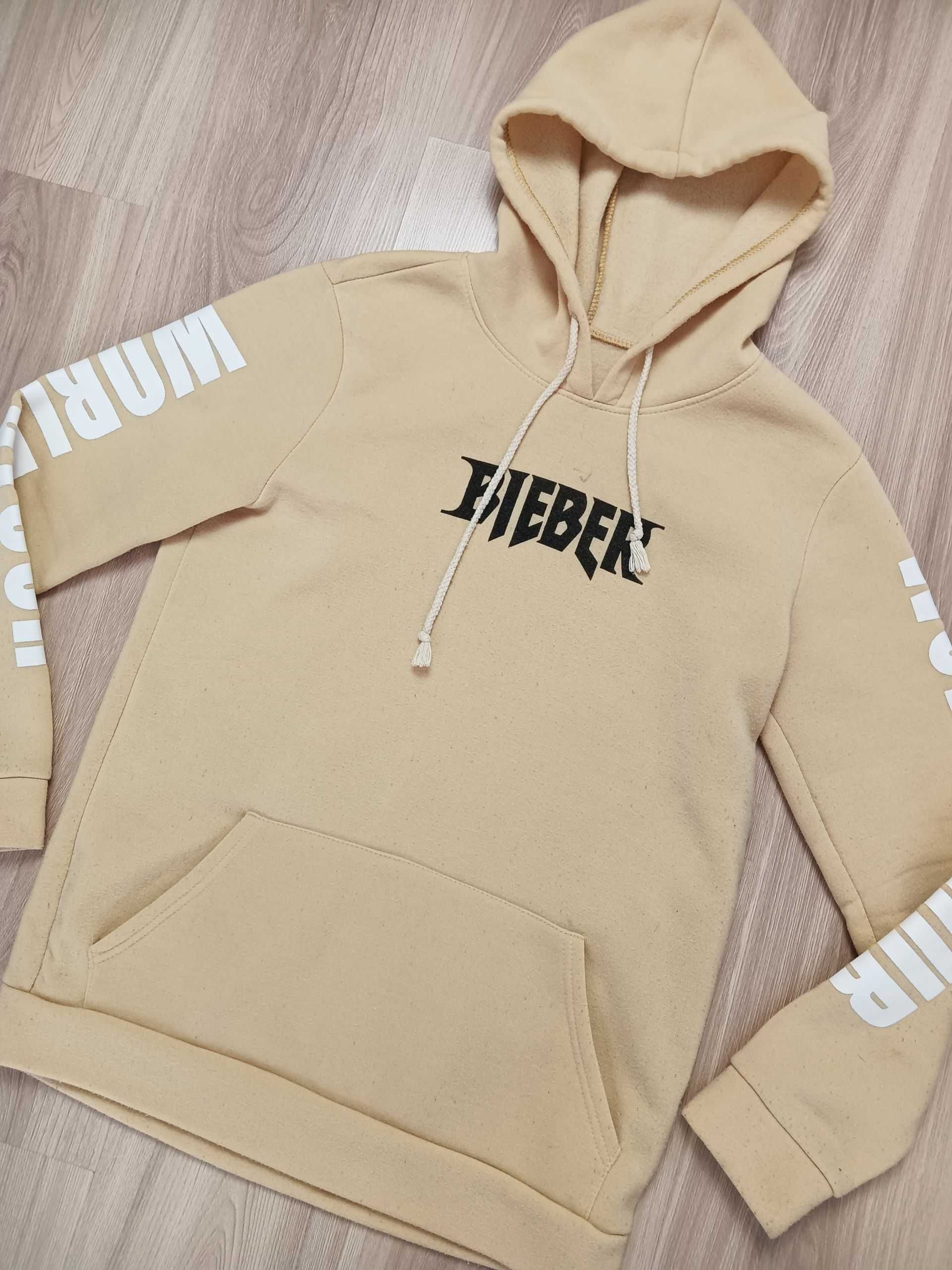 Bluza z kapturem beżowa Justin Bieber Purpose World Tour