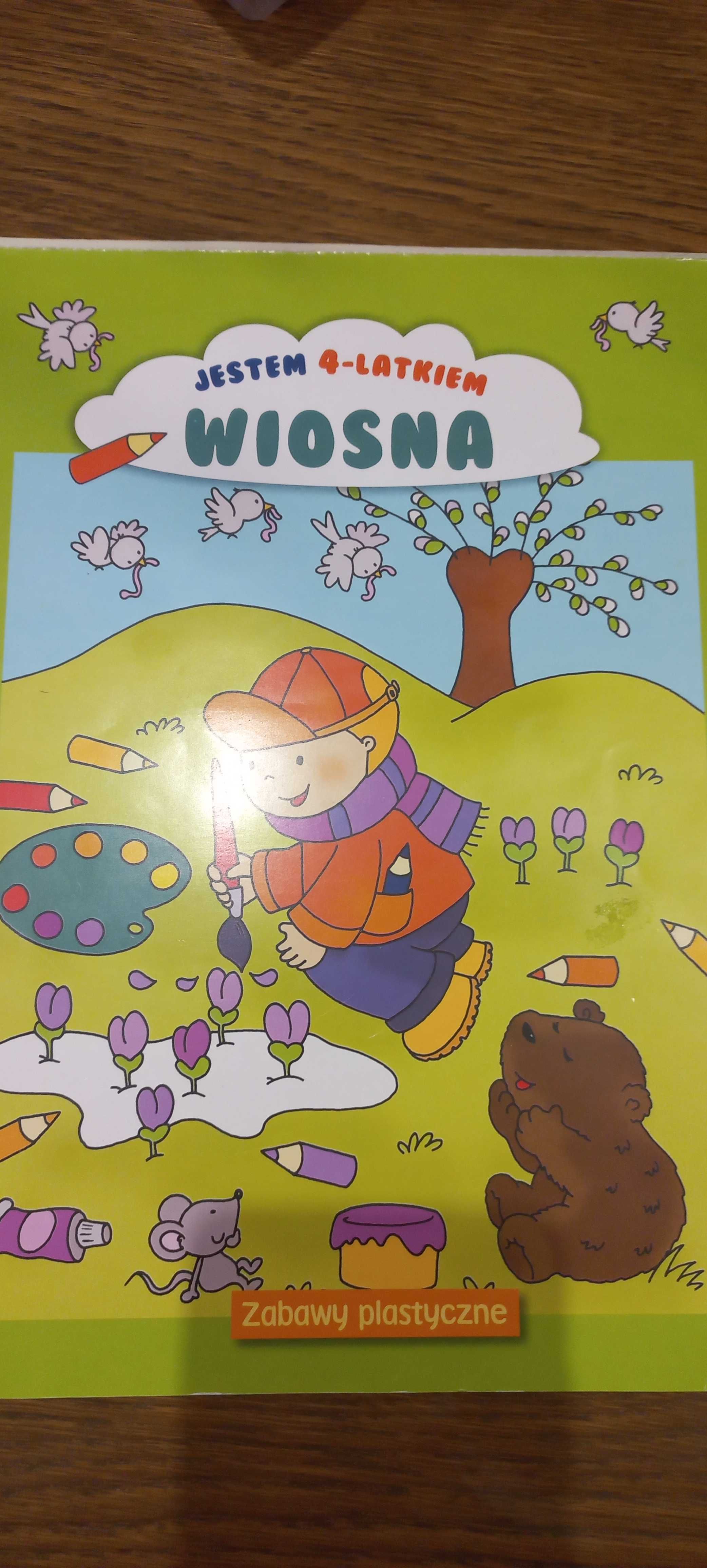 Zestaw kart do prac plastycznych dla 4latka