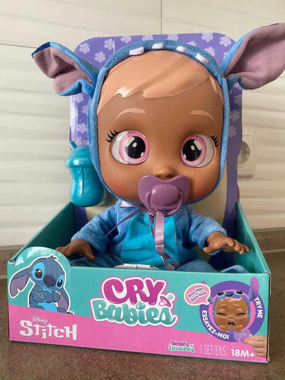 Інтерактивна Cry Babies Disney Stitch Пупс, плаче. Плакса Стіч Дісней