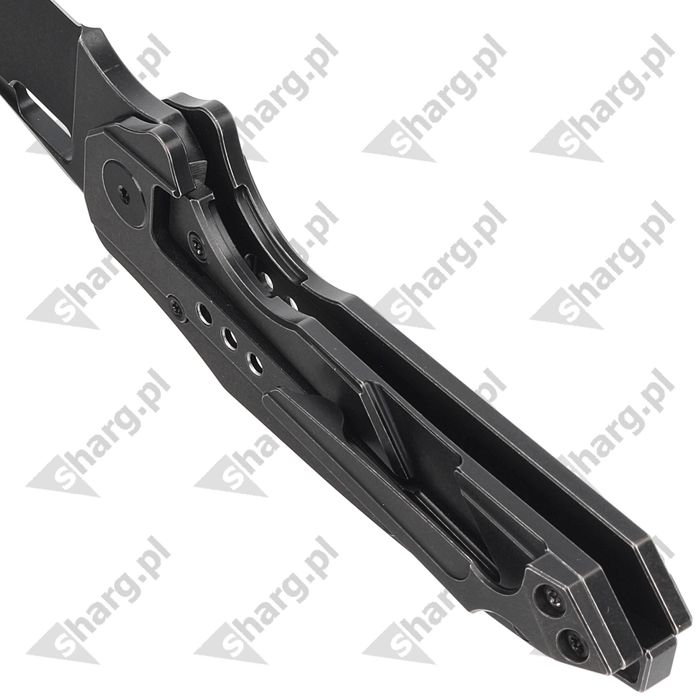 Nóż składany Bestech Nyxie Black Titanium, Black Stonewashed CPM S35VN