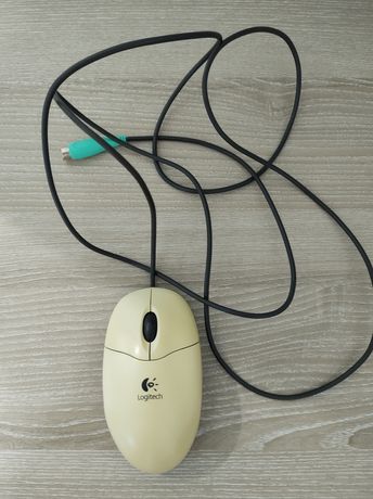 Мышка компьютерная, мышь проводная Logitech mouse.