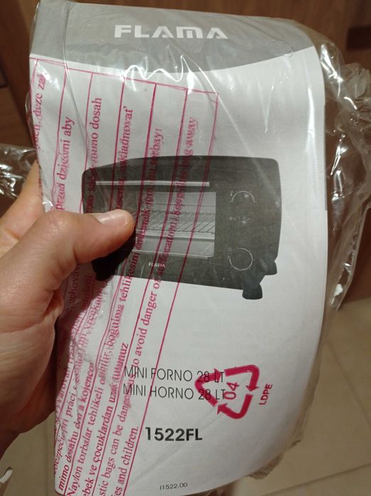 Mini forno elétrico pequeno flama 28L