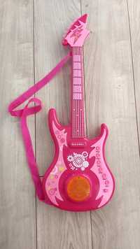 Gitara SMIKI elektryczna Różowa grająca interaktywna